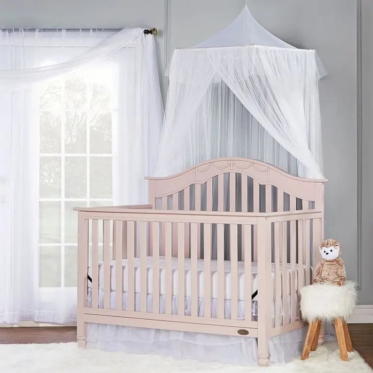 Blush Pink 5-in-1 Convertible Crib - Charlotte-7