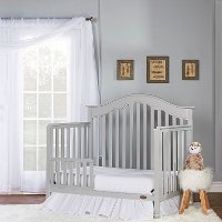 Storm Grey Pearl 5-in-1 Convertible Crib - Charlotte-2