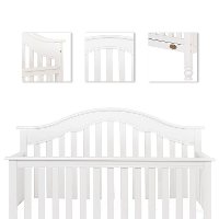 White 5-in-1 Convertible Crib - Charlotte-3