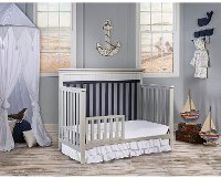 Navy/ Platinum 5-in-1 Convertible Crib - Chesapeake-2
