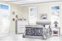Navy/ Platinum 5-in-1 Convertible Crib - Chesapeake-5