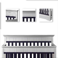 Navy/ Platinum 5-in-1 Convertible Crib - Chesapeake-6