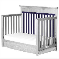 Navy/ Platinum 5-in-1 Convertible Crib - Chesapeake-7