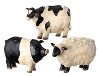 Assorted 7 Inch Polystone Carved Farm Animal