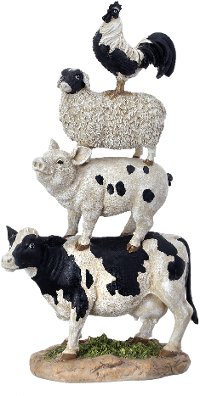 Poly-Stone Farm Animals Stacked