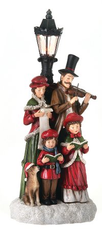 Resin LED Carolers with Lamp
