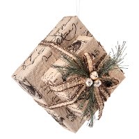 Double Linen Script Package with Ribbon