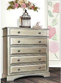 Pewter 5-Drawer Dresser - Catalina