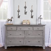 Storm Grey Double Dresser - Santa Fe
