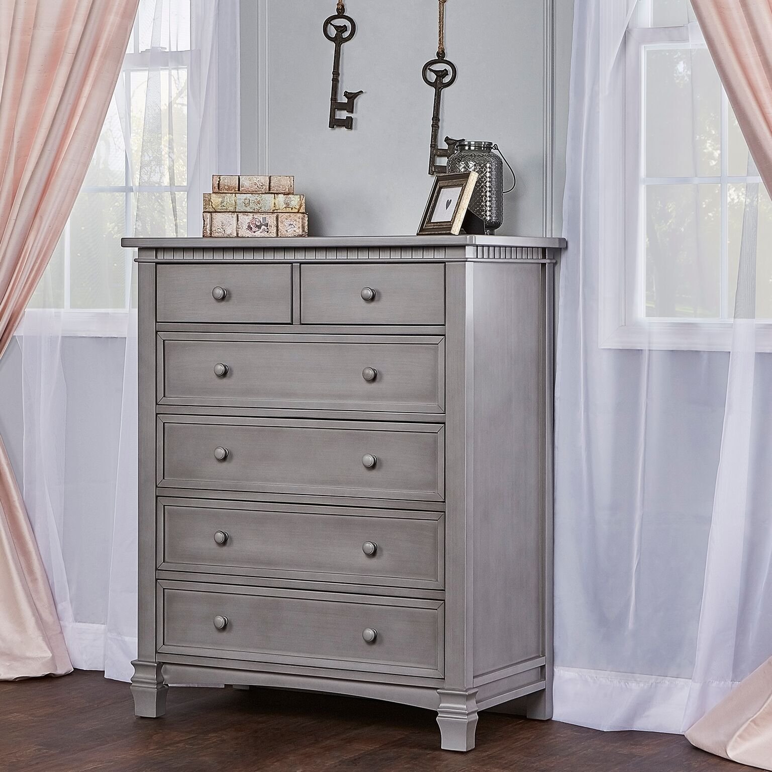 Storm Grey 6-Drawer Chest - Santa Fe-3
