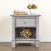 Storm Grey 1-Drawer Nightstand - Santa Fe