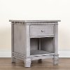 Storm Grey 1-Drawer Nightstand - Santa Fe -2