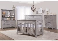 Storm Grey 5 in-1 Convertible Crib - Santa Fe
