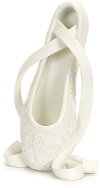 White Resin Ballet Slipper Sculpture