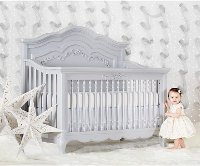 Grey Pearl 5 in-1 Convertible Crib - Aurora -2