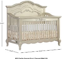 Grey Pearl 5 in-1 Convertible Crib - Aurora -3