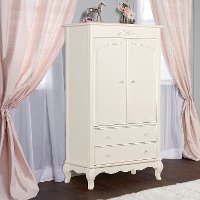 Ivory Lace Armoire - Aurora