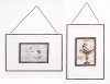 Clearance Assorted Metal and Glass Hanging Picture Frame with Chain
