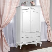 Grey Pearl Armoire - Aurora