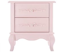 Blush Pink 2-Drawer Nightstand - Aurora
