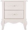 Ivory Lace 2-Drawer Nightstand - Aurora