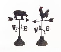 Assorted Pig or Rooster Weather Vane