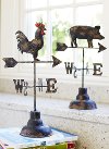 Assorted Pig or Rooster Weather Vane-2