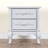 Grey Pearl 2-Drawer Nightstand - Aurora