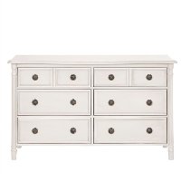 French Linen 6-Drawer Double Dresser - Julienne