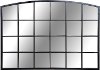 Large Framed Metal Arched Top Mirror