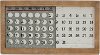 Wood and Metal Slide Calendar