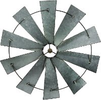 26 Inch Galvanized Metal Windmill