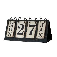 Chip Black Metal Desk Calendar-2