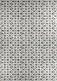 5 x 8 Medium Gray and Blue Rug - Ashbury