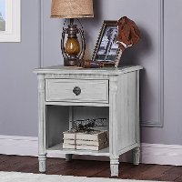 Grey Mist 1-Drawer Nightstand - Julienne