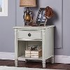 French Linen 1-Drawer Nightstand - Julienne