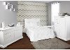 White/ Distressed Navy 5 in-1 Convertible Crib - Parker-4