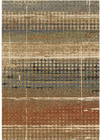 NEXTGENERATION/4400/7.10X10.10 Next-Generation 8 x 11 Delgado Multi-Colored Area Rug