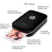 HP-SPROCKET-BLK HP Sprocket Portable Photo Printer - Black-7