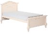 Ivory Lace Twin Bed and Rail - Aurora -1