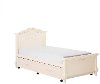 Ivory Lace Twin Bed and Rail - Aurora -2