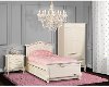 Ivory Lace Twin Bed and Rail - Aurora -3