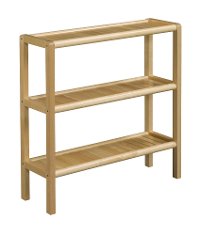 Blonde Birch Wood Console Shoe Rack - Abingdon