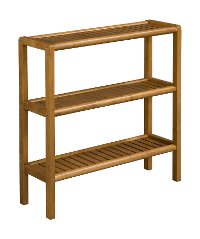 Cinnamon Birch Wood Console Shoe Rack - Abingdon