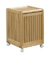 Blonde Mobile Hamper with Lid - Abingdon