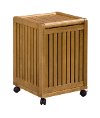 Cinnamon Mobile Hamper with Lid - Abingdon
