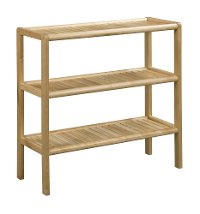 Blonde Birch Wood 3 Shelf Large Console - Abingdon