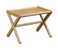 Blonde Birch Wood Large Stool - Abingdon