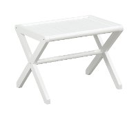 White Birch Wood Large Stool - Abingdon