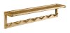 Blonde Birch Wood Large Peg Rack with Shelf - Abingdon